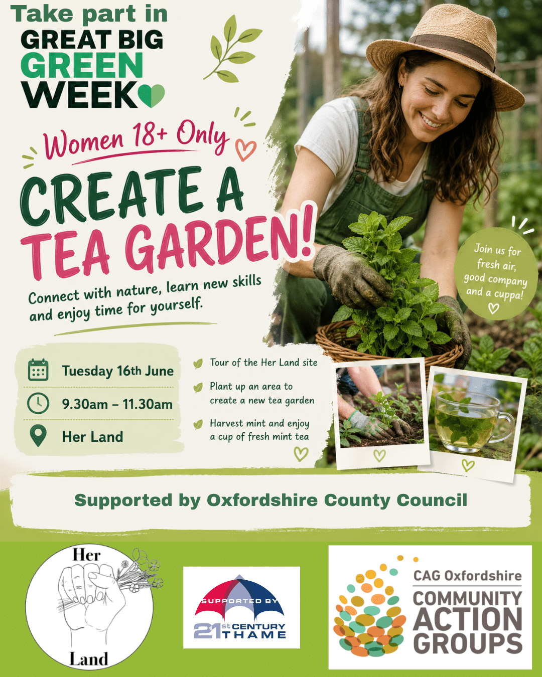 Plant a tea garden – Women only